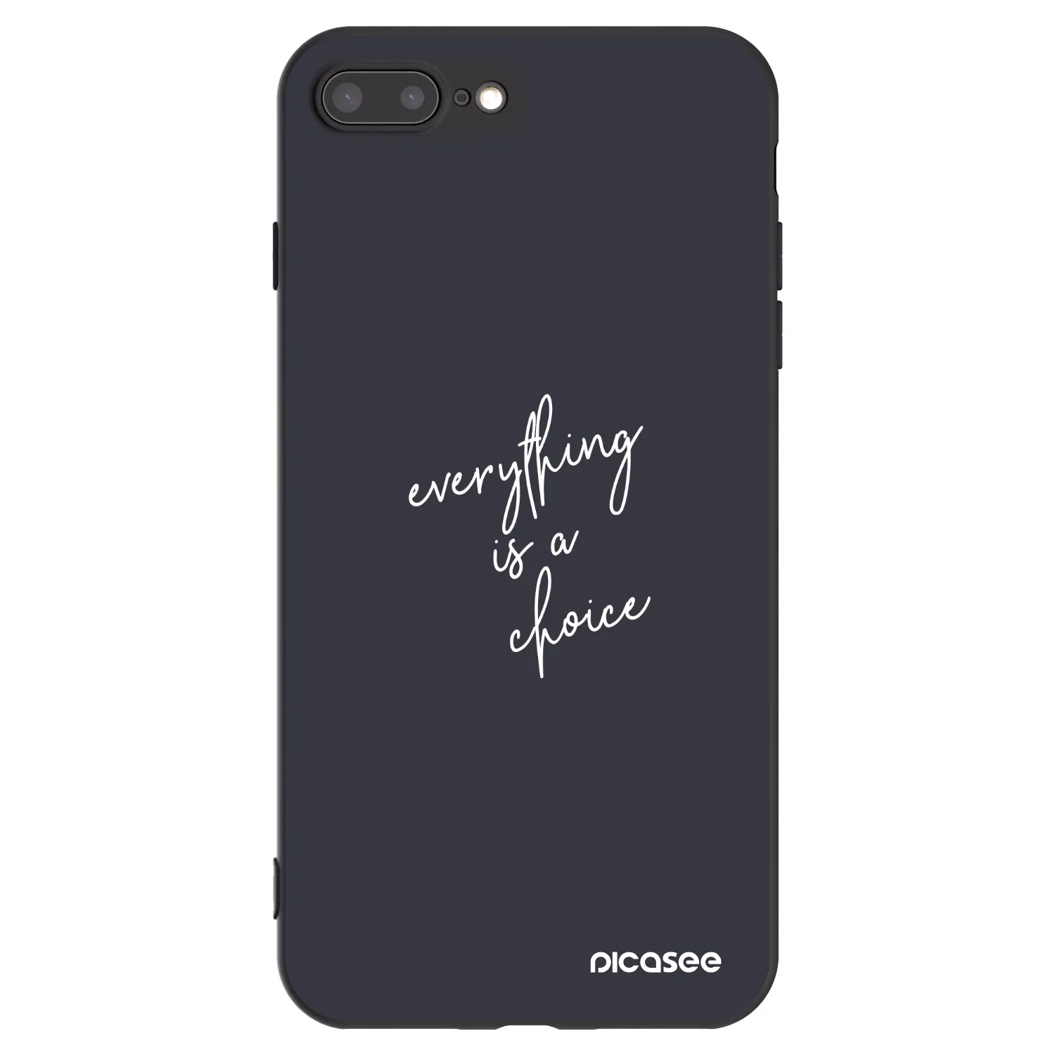 Picasee silikónový čierny obal pre Apple iPhone 7 Plus - Všetko je na tebe