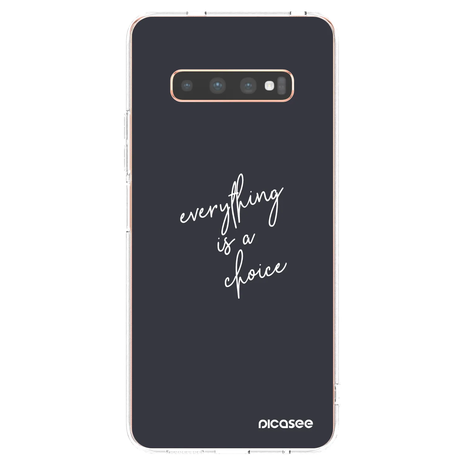 Picasee silikónový prehľadný obal pre Samsung Galaxy S10 Plus G975 - Všetko je na tebe