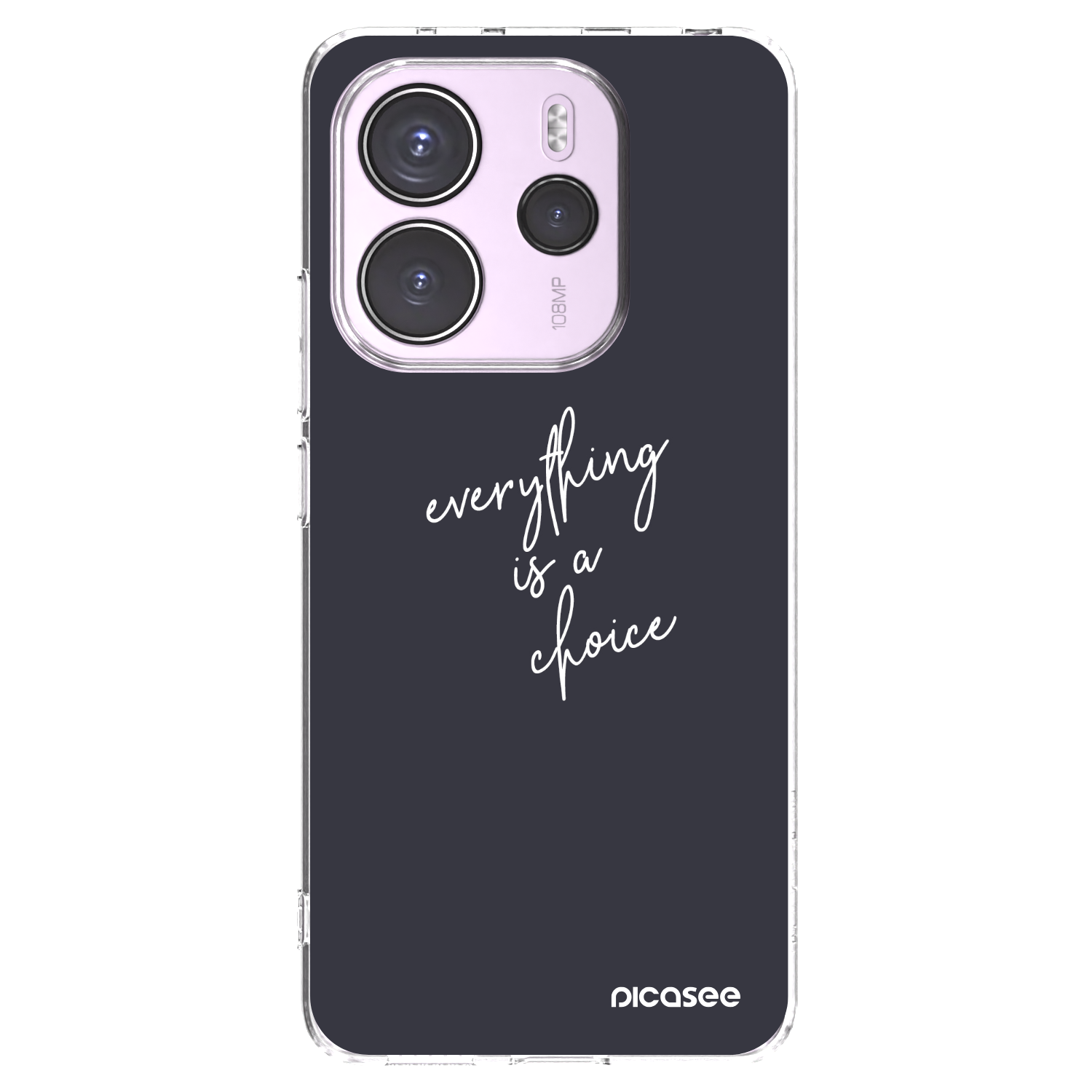 Picasee silikónový prehľadný obal pre Xiaomi Redmi Note 14 4G - Všetko je na tebe