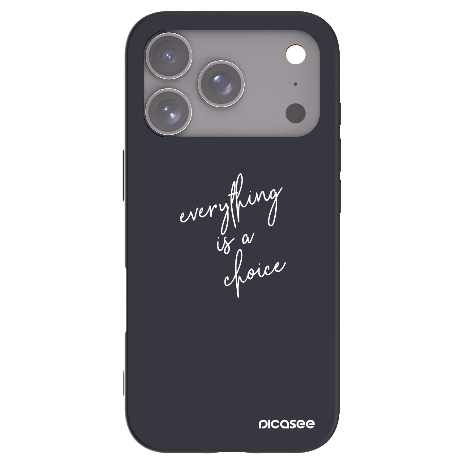 Silikónový čierny obal pre Apple iPhone 17 Pro - Všetko je na tebe