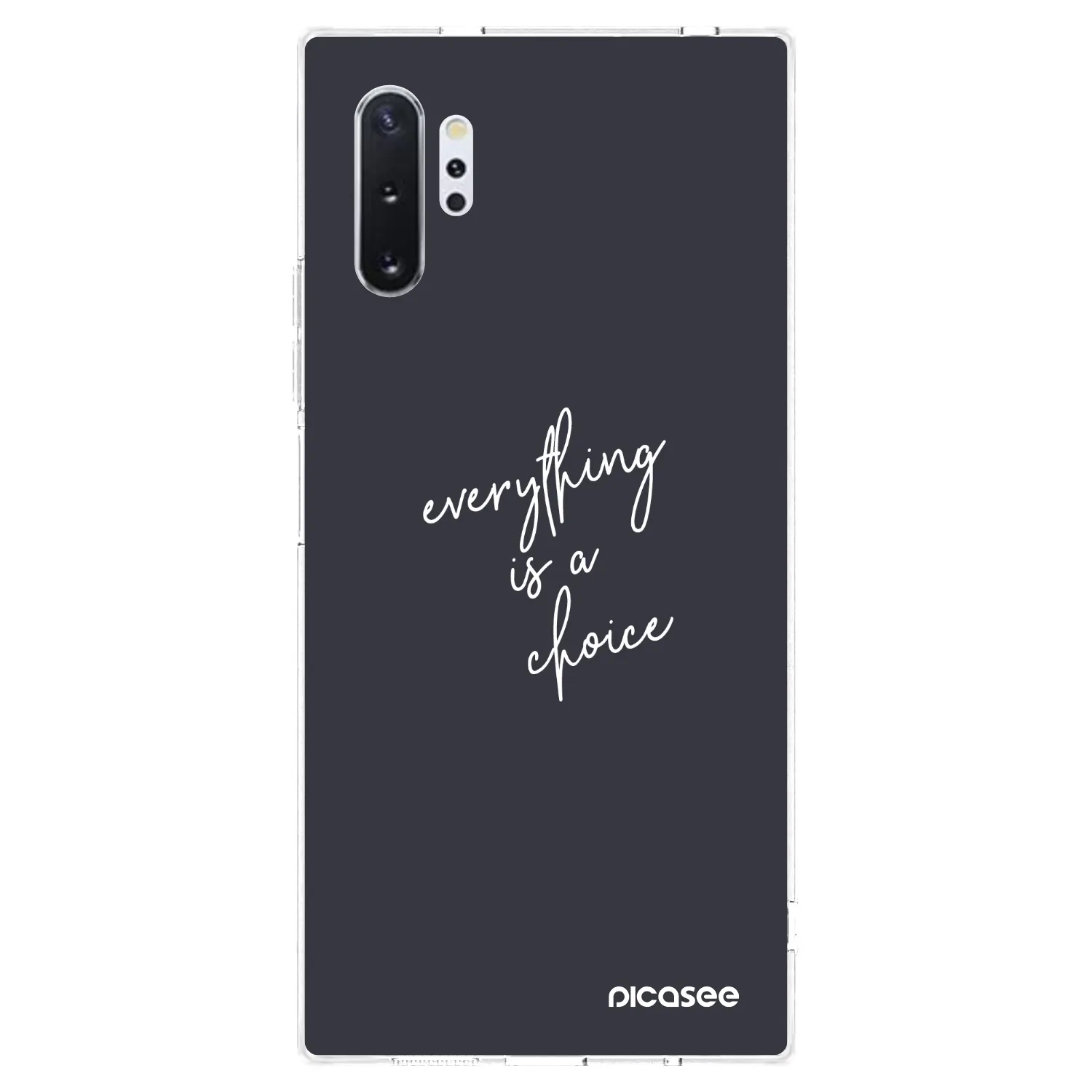 Picasee silikónový prehľadný obal pre Samsung Galaxy Note 10+ N975F - Všetko je na tebe