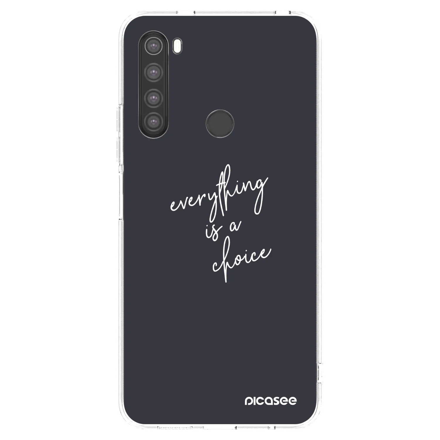 Picasee silikónový prehľadný obal pre Xiaomi Redmi Note 8 - Všetko je na tebe