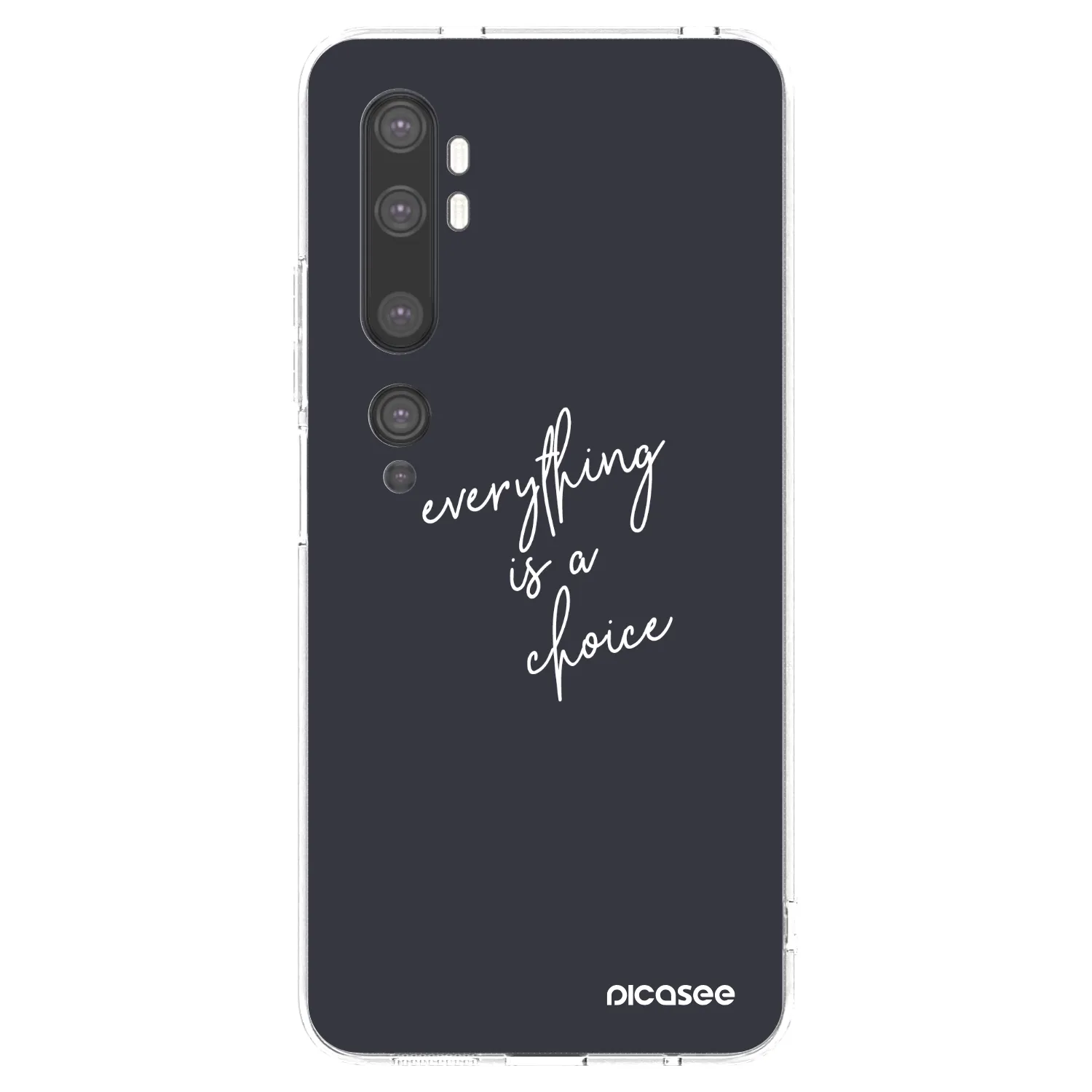 Picasee silikónový prehľadný obal pre Xiaomi Mi Note 10 (Pro) - Všetko je na tebe