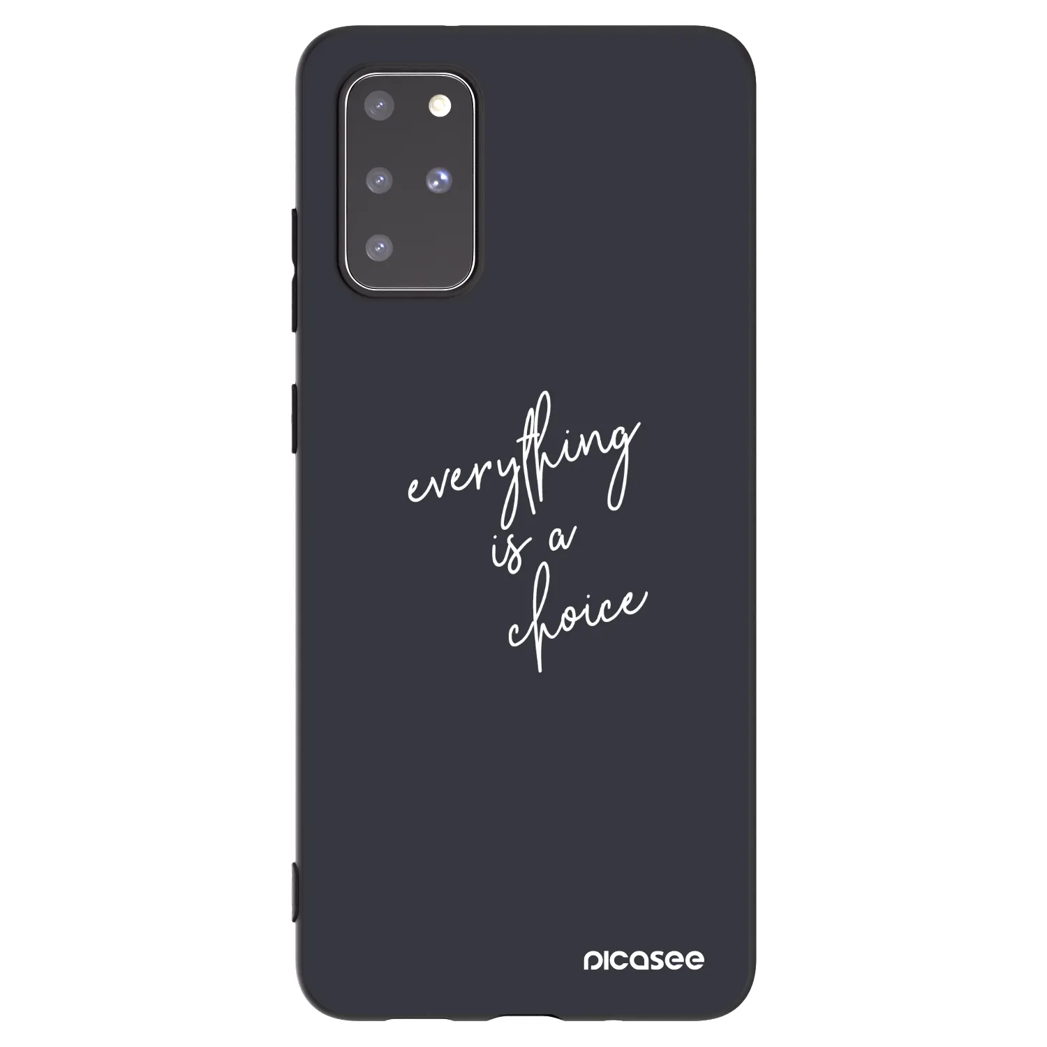 Picasee silikónový čierny obal pre Samsung Galaxy S20+ G985F - Všetko je na tebe