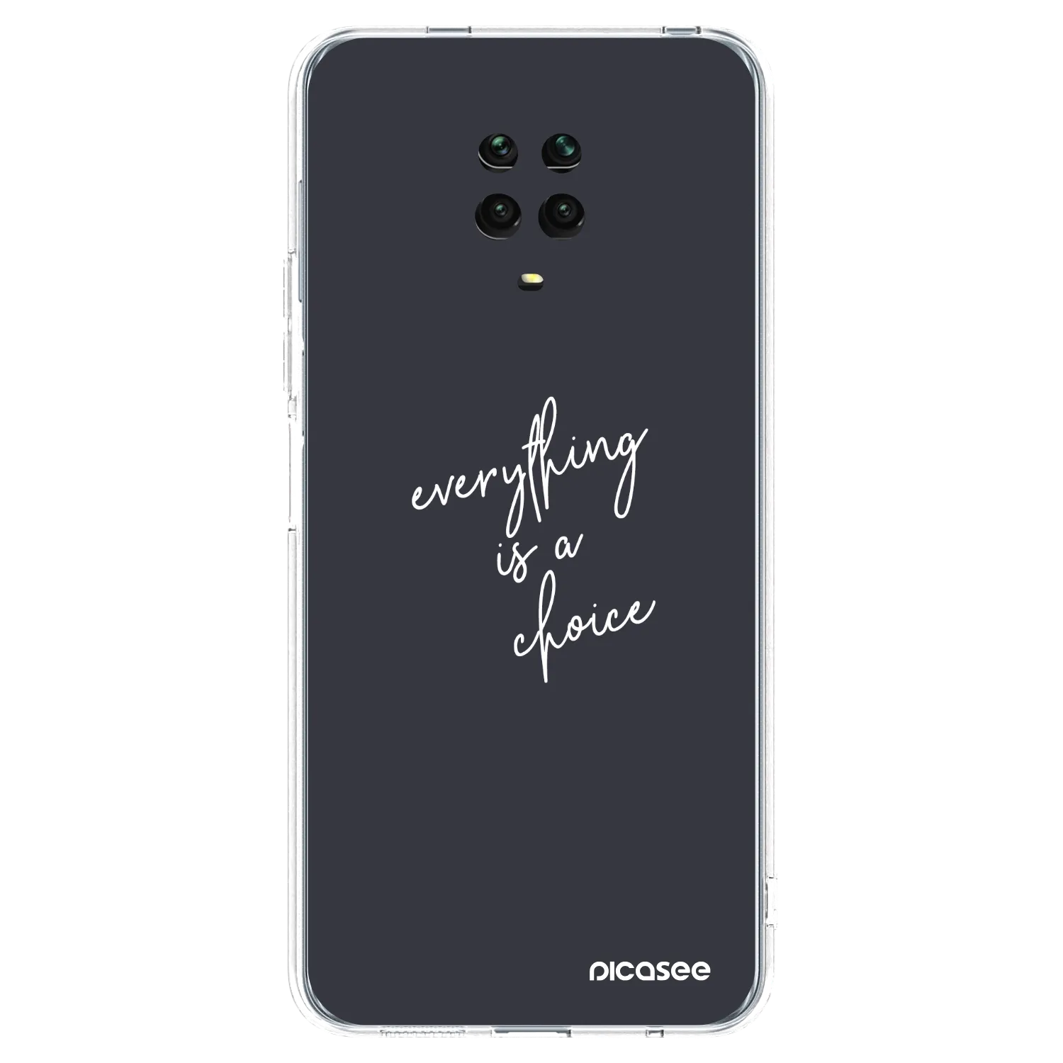Picasee silikónový prehľadný obal pre Xiaomi Redmi Note 9 Pro - Všetko je na tebe