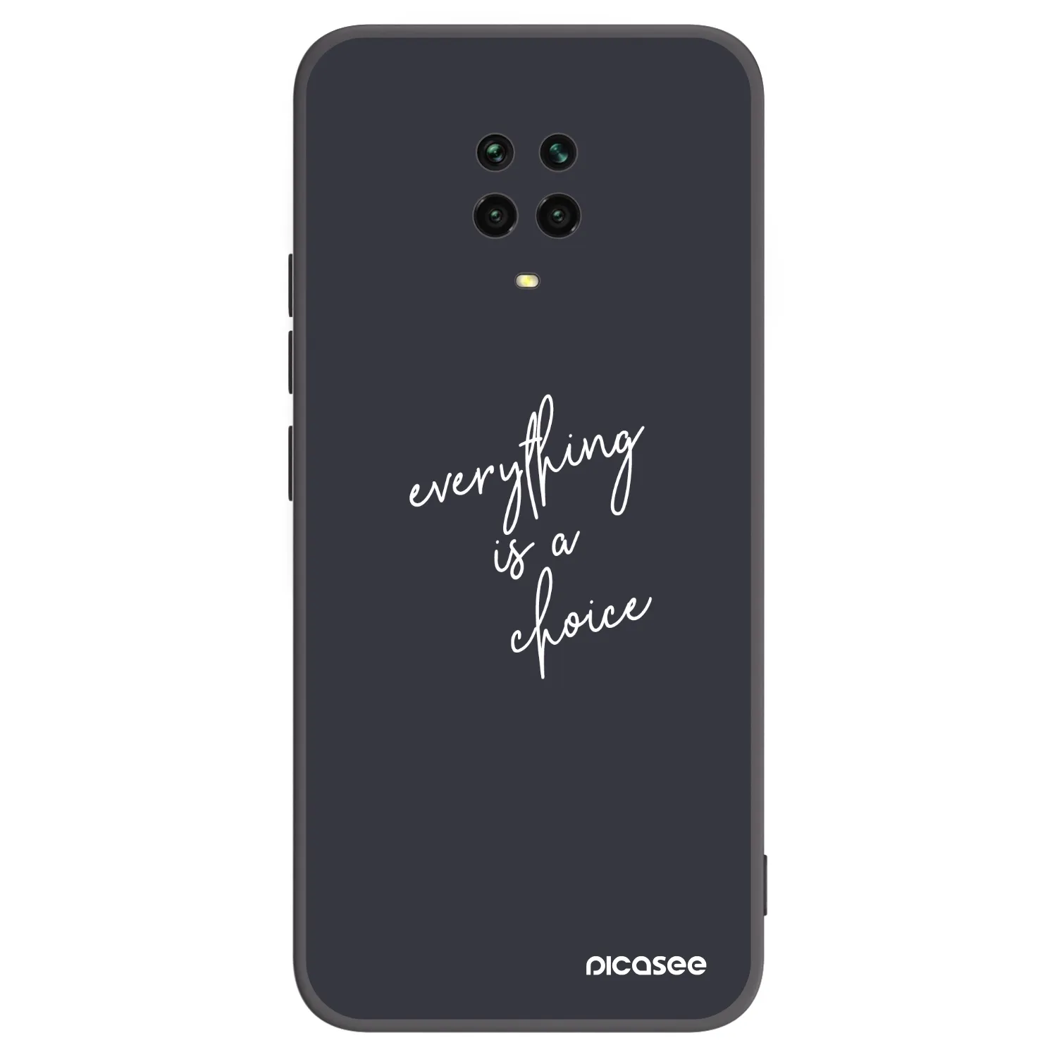 Picasee silikónový čierny obal pre Xiaomi Redmi Note 9S - Všetko je na tebe