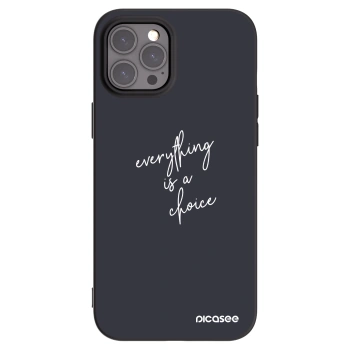 Picasee silikónový čierny obal pre Apple iPhone 12 Pro Max - Všetko je na tebe