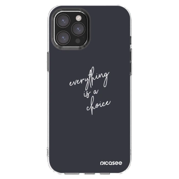 Picasee silikónový prehľadný obal pre Apple iPhone 12 Pro Max - Všetko je na tebe