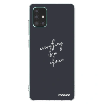 Picasee silikónový prehľadný obal pre Samsung Galaxy M51 M515F - Všetko je na tebe