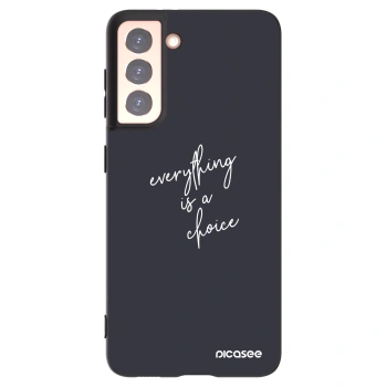 Picasee silikónový čierny obal pre Samsung Galaxy S21 5G G991B - Všetko je na tebe