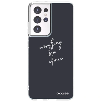 Picasee silikónový prehľadný obal pre Samsung Galaxy S21 Ultra 5G G998B - Všetko je na tebe