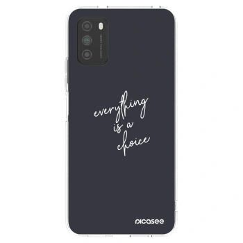 Picasee silikónový prehľadný obal pre Xiaomi Poco M3 - Všetko je na tebe