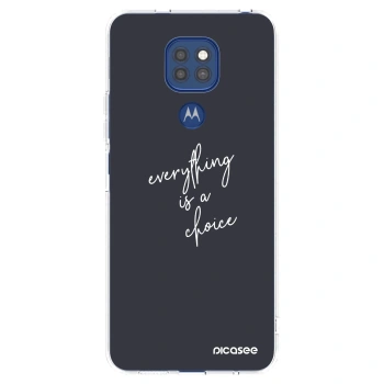 Picasee silikónový prehľadný obal pre Motorola Moto G9 Play - Všetko je na tebe