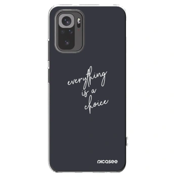 Picasee silikónový prehľadný obal pre Xiaomi Redmi Note 10 - Všetko je na tebe