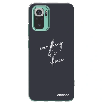 Picasee silikónový prehľadný obal pre Xiaomi Redmi Note 10 Pro - Všetko je na tebe
