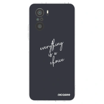Picasee silikónový prehľadný obal pre Xiaomi Poco F3 - Všetko je na tebe