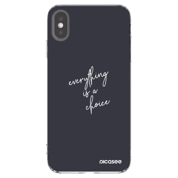 Picasee silikónový prehľadný obal pre Apple iPhone XS Max - Všetko je na tebe