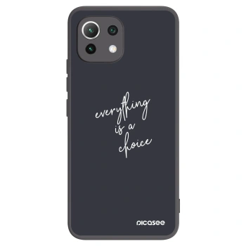 Picasee silikónový čierny obal pre Xiaomi 11 Lite 5G NE - Všetko je na tebe