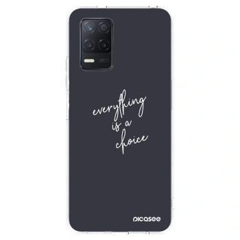 Picasee silikónový prehľadný obal pre Realme 8 5G - Všetko je na tebe