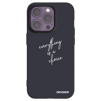 Picasee silikónový čierny obal pre Apple iPhone 14 Pro - Všetko je na tebe