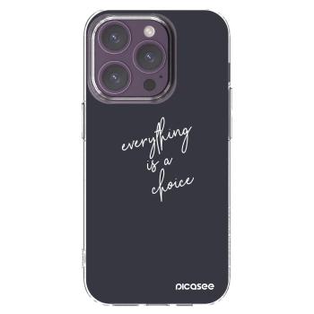 Picasee silikónový prehľadný obal pre Apple iPhone 14 Pro - Všetko je na tebe