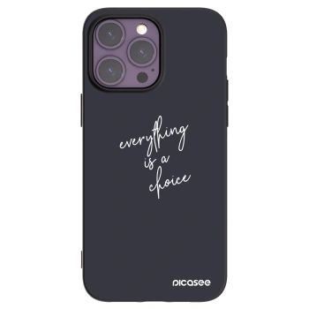 Picasee silikónový čierny obal pre Apple iPhone 14 Pro Max - Všetko je na tebe