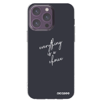 Picasee silikónový prehľadný obal pre Apple iPhone 14 Pro Max - Všetko je na tebe