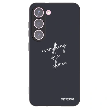 Picasee silikónový čierny obal pre Samsung Galaxy S23 5G - Všetko je na tebe