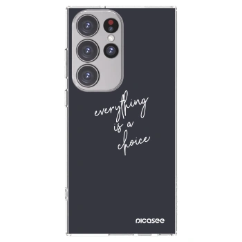 Picasee silikónový prehľadný obal pre Samsung Galaxy S23 Ultra 5G - Všetko je na tebe