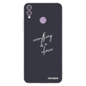 Picasee silikónový prehľadný obal pre Honor 8X - Všetko je na tebe