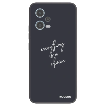 Picasee silikónový čierny obal pre Xiaomi Redmi Note 12 5G - Všetko je na tebe