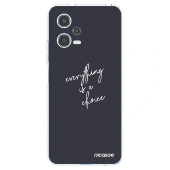 Picasee silikónový prehľadný obal pre Xiaomi Redmi Note 12 5G - Všetko je na tebe