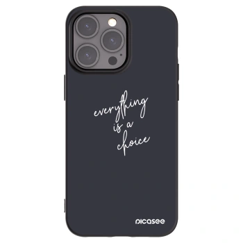 Picasee silikónový čierny obal pre Apple iPhone 15 Pro Max - Všetko je na tebe