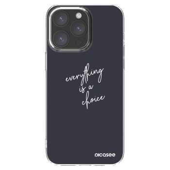 Picasee silikónový prehľadný obal pre Apple iPhone 15 Pro Max - Všetko je na tebe