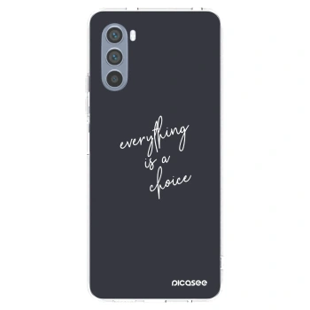 Picasee silikónový prehľadný obal pre Motorola Moto G62 - Všetko je na tebe