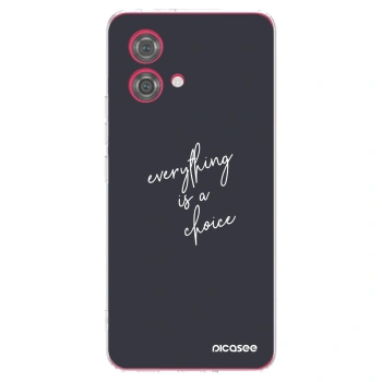 Picasee silikónový prehľadný obal pre Motorola Moto G84 5G - Všetko je na tebe