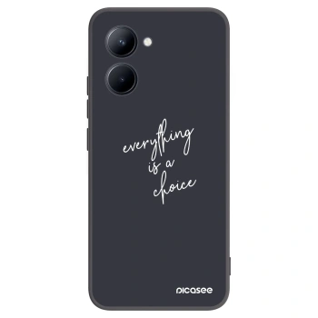 Picasee silikónový čierny obal pre Realme C33 (2023) - Všetko je na tebe