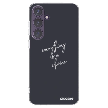 Picasee silikónový prehľadný obal pre Samsung Galaxy S24+ S926B 5G - Všetko je na tebe