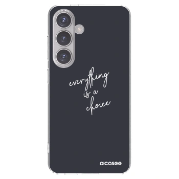 Picasee silikónový prehľadný obal pre Samsung Galaxy S24 S921B 5G - Všetko je na tebe