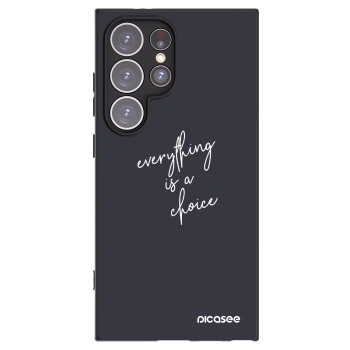 Picasee silikónový čierny obal pre Samsung Galaxy S24 Ultra S928B 5G - Všetko je na tebe