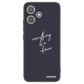 Picasee silikónový čierny obal pre Xiaomi Redmi 12 5G - Všetko je na tebe