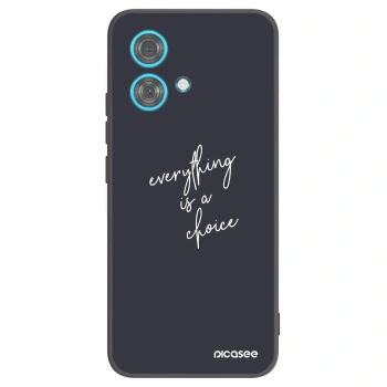 Picasee silikónový čierny obal pre Motorola Edge 40 Neo - Všetko je na tebe