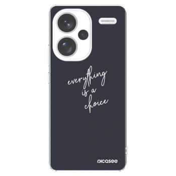 Picasee silikónový prehľadný obal pre Xiaomi Redmi Note 13 Pro+ 5G - Všetko je na tebe