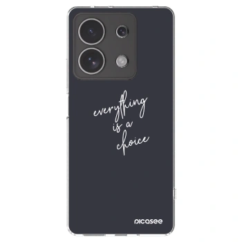 Picasee silikónový prehľadný obal pre Xiaomi Redmi Note 13 4G - Všetko je na tebe