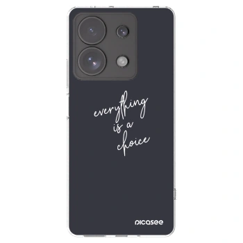 Picasee silikónový prehľadný obal pre Xiaomi Redmi Note 13 Pro 4G - Všetko je na tebe