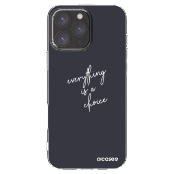 Picasee silikónový prehľadný obal pre Apple iPhone 16 Pro Max - Všetko je na tebe