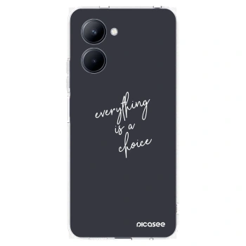 Picasee silikónový prehľadný obal pre Realme C33 (2023) - Všetko je na tebe