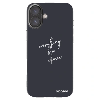 Picasee silikónový prehľadný obal pre Apple iPhone 16 Plus - Všetko je na tebe