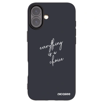 Picasee silikónový čierny obal pre Apple iPhone 16 Plus - Všetko je na tebe