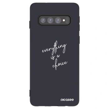 Picasee silikónový čierny obal pre Samsung Galaxy S10 G973 - Všetko je na tebe